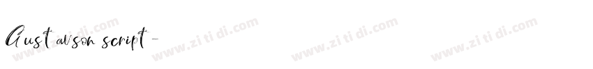 Gustavson script字体转换